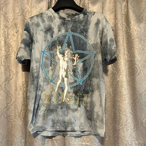 Blue Tie-Dye Graphic T-Shirt